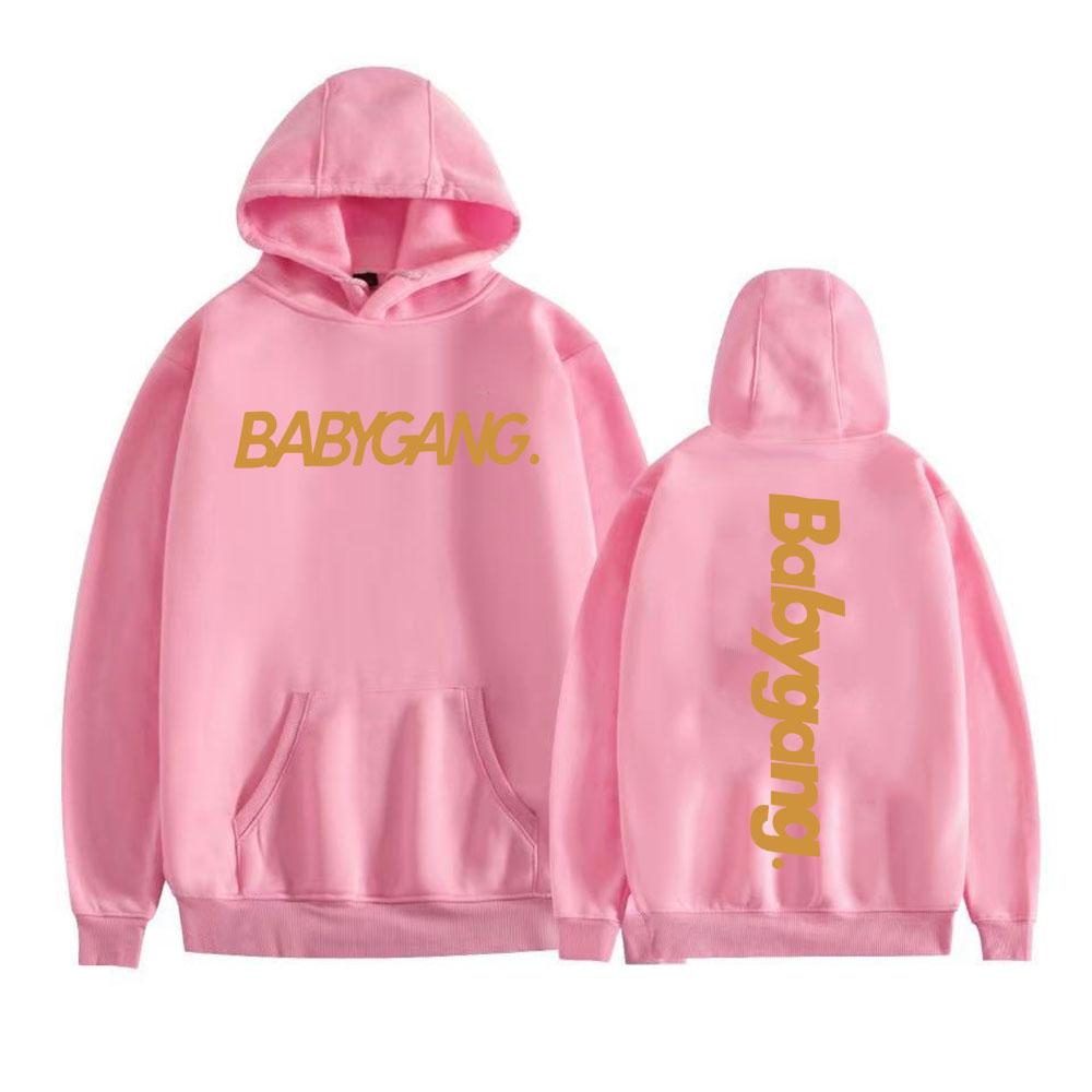 Rapper Baby Gang Album Logo Printed Hoodies Men Women Casual Cozy Oversized Hoodie Harajuku Punk Hip Hop Sweatshirts Streetwear