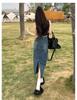 High-Waisted A-Line Denim Skirt for Women - Summer 2024 Thin Style 