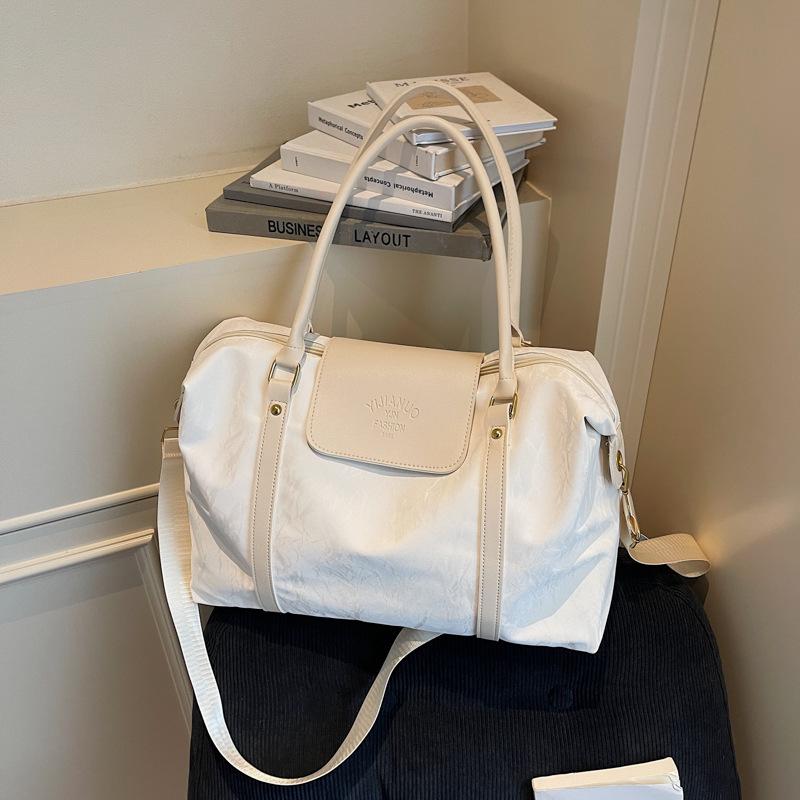 Large capacity portable short travel bag luggage bag women's fashion light handbag swimming business trip fitness storage bag