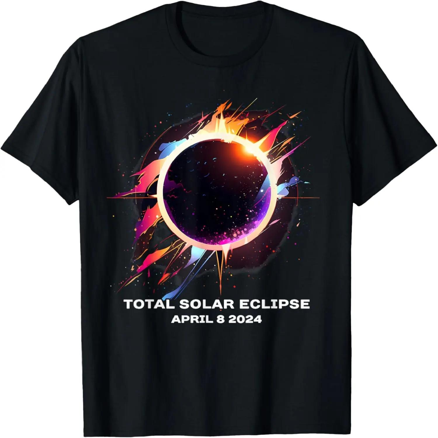Total Solar Eclipse April 8 2024 Totality Souvenir Graphic T-Shirt XXXXXL чёрный