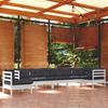VidaXL Solid Pine Wood Garden Lounge Set 8 Pcs with Cushions Patio Furniture Outdoor Furniture Garden Furniture 3096732