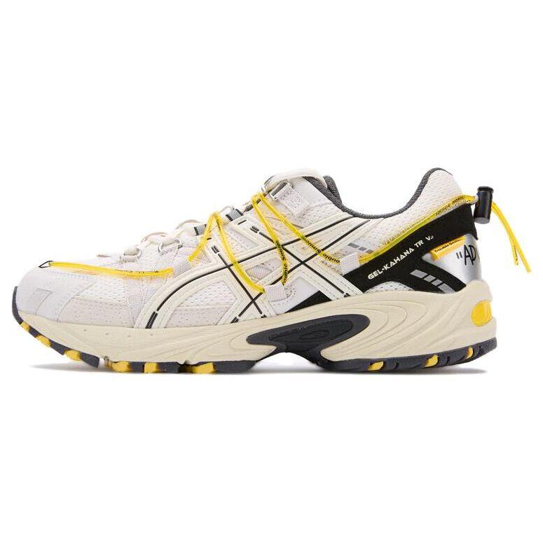 Asics Trouble Smile X  Gel-Kahana TR V2 Low Top Lifestyle Sneakers Unisex Sneakers White Black Yellow 1203A355-100