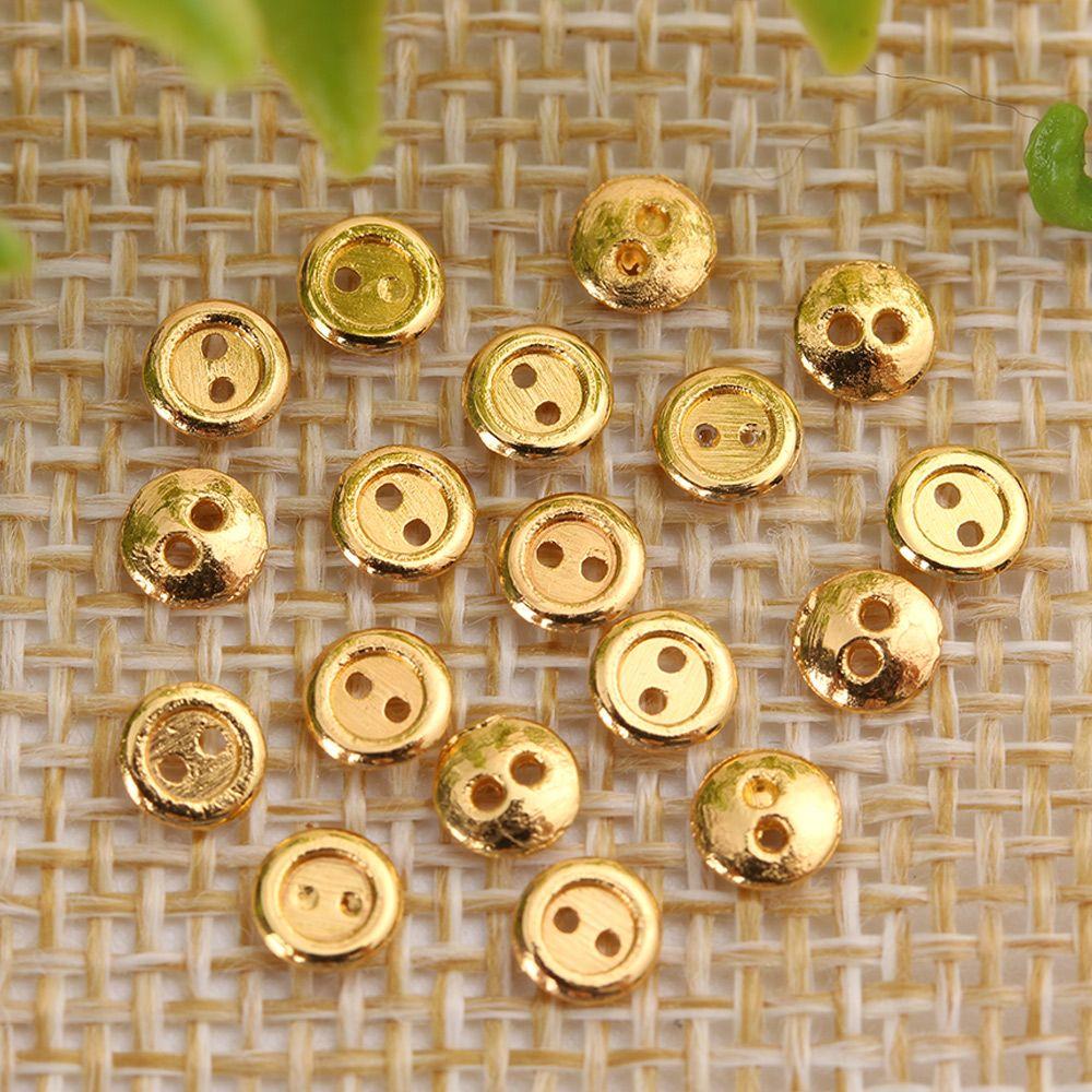 Dollhoues Miniature Clothing Sewing Craft Dolls Strap Buckles DIY Doll Clothes Mini Metal Buttons