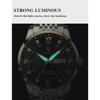 POEDAGAR Luxury Business Man Watch Stainless Steel Week Date Men's Wristwatch Waterproof Luminous Fashion Quartz Watches for Men