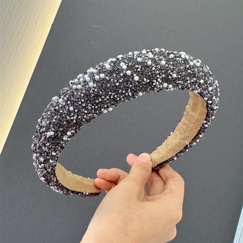 Diamond Headband Glitter Sparkle Jeweled Womens Headbands Hair Bands Wide Fashion Hair Hoops Girls Hair Accessories