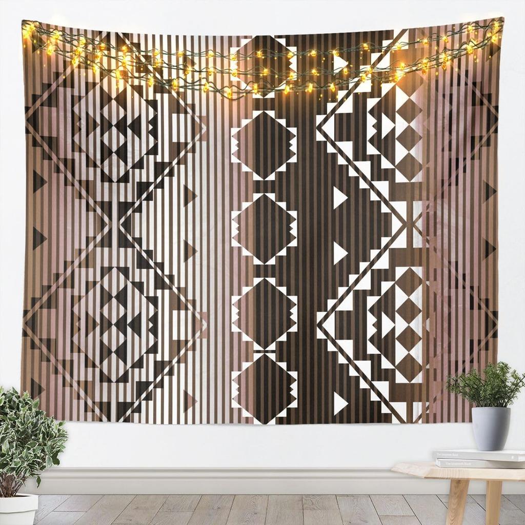 Southwestern Aztec Tapestry Kids Retro Bohemian Western Wall Art For Bedroom Living Rooms, Boho Tribal Wall Hanging Blanket
