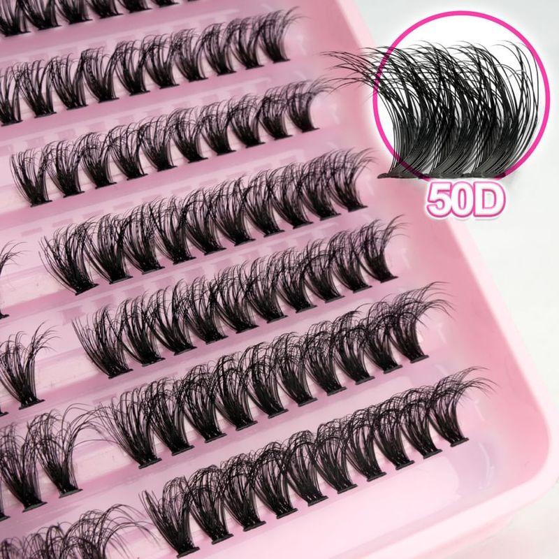 Lashie - Set: Curl Multipack False Eyelashes Cluster (Various Designs)