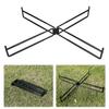 Foldable Metal Stand Portable Storage Bin Ice Bucket Holder Trash Bag Bracket for Cooking Hiking Backpacking Camping Travel