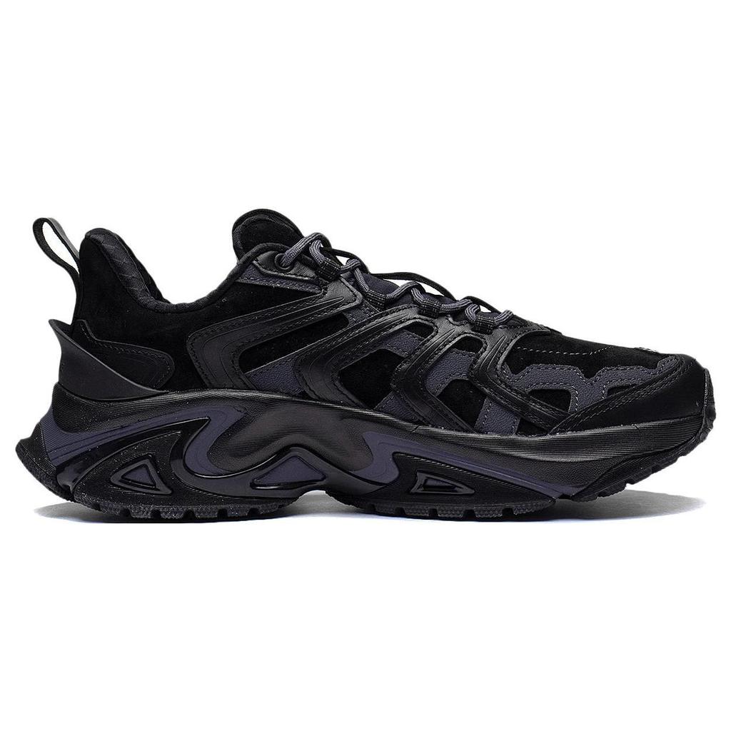 Li Ning Cat Paw Ace Trendy Shock Absorbing Non-Slip Wear-Resistant Waterproof Low-Top Sports Casual Shoes Men sneakers Black AZGS103-1