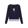 Korean Style Slim Fit Long Sleeve T-shirt - Women's Versatile Two-Piece Look, 260g, Autumn Winter Temperament