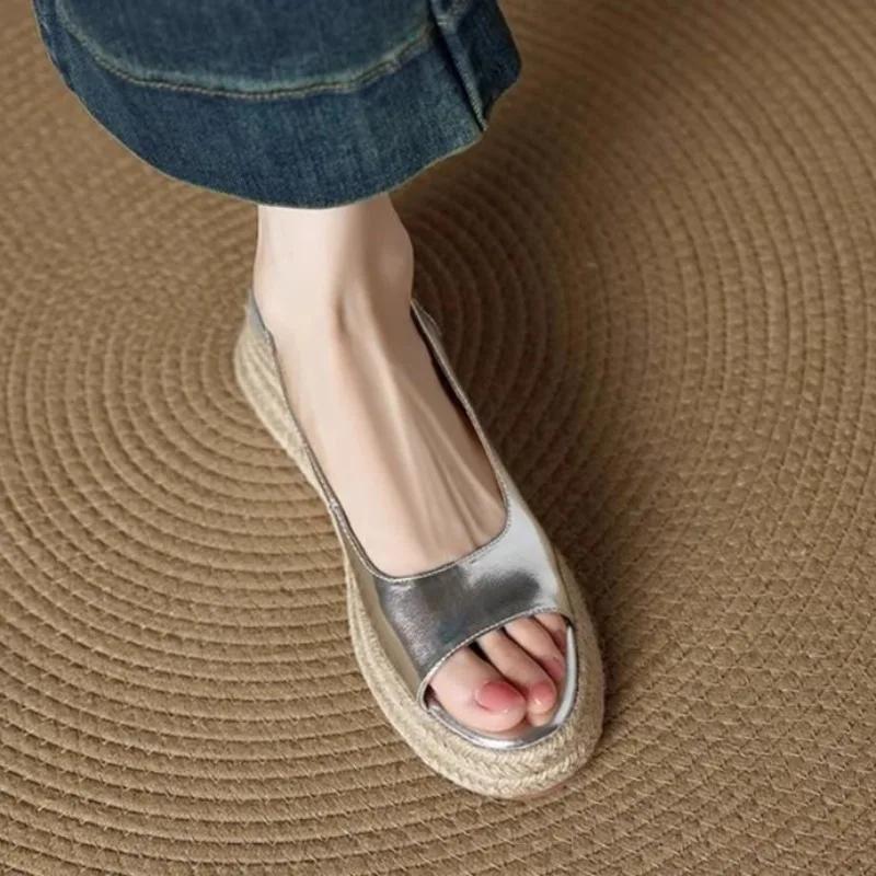 Flats Women Sandals Platform Walking Shoes Summer 2025 New Woman Dress Casual Slides cozy designer Sandalias De Mujer