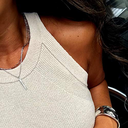 July Hawaiian Jewelry Necklace, Bar, Scroll, Wave, Hypoallergenic, Surgical Stainless Steel and Pink Gold, 40cm-45cm