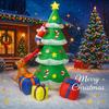 6.89FT Christmas Inflatable Toy Santa Claus Tree Dog Decorations With LED Xmas Decor for Yard Lawn Party Xmas Home Supplies Gift