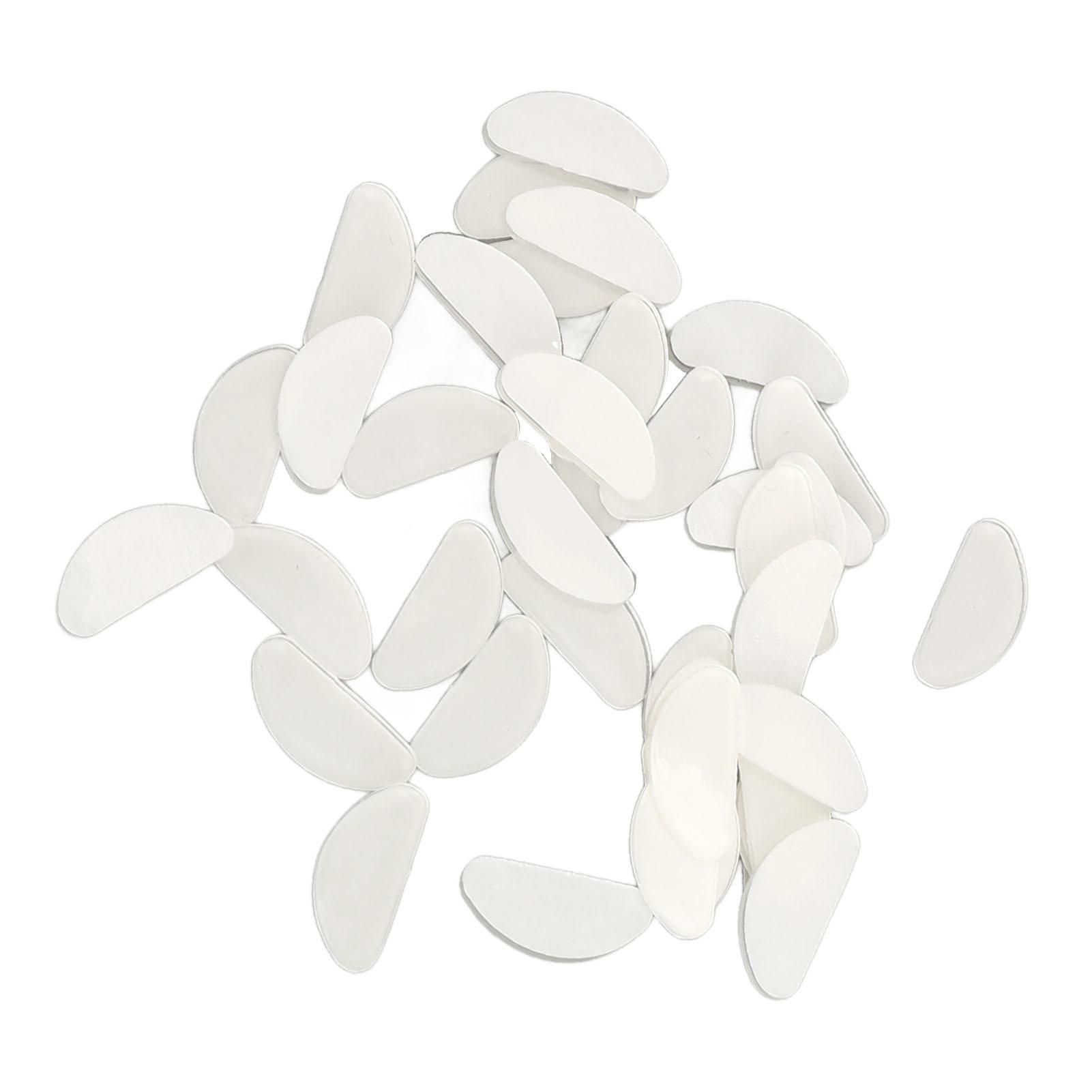 

20 Pairs Silicone Eyeglass Nose Pads D Shaped Slip Resistant Adhesive Nose Cushions for All Types Glasses