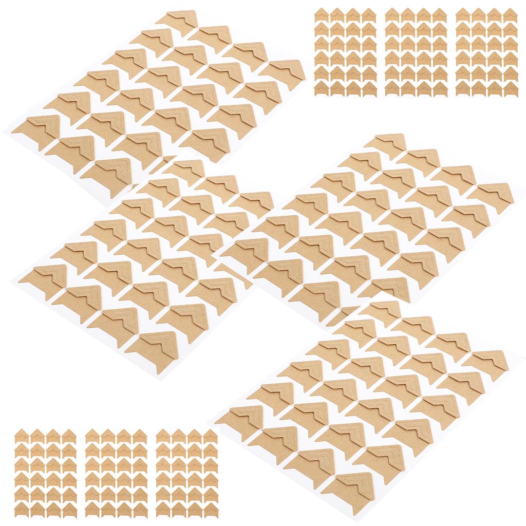 10 Sheets Scrapbook Corners Adhesive Photo Album Mounts for Journal Diary Organizer Picture Frames Sticker Storage Book