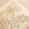 Modern Simple Christmas Embroidered Pillow Cover for Living Room Sofa