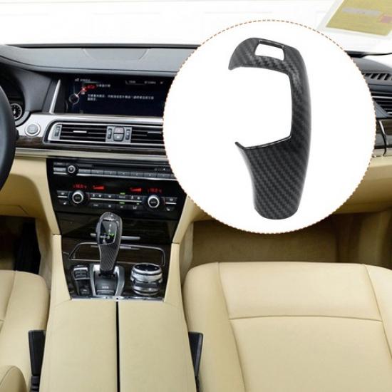 Gear Shift Knob Head Cover Trim Carbon Fiber ABS For BMW 3 4 Series F30 F34
