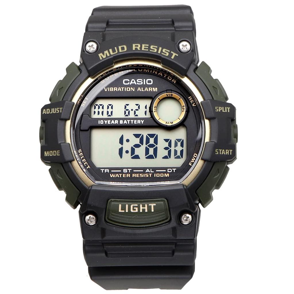 CASIO Standard Digital Watch with Vibration Alarm Mud International Black x Gold [Casio] Men's Function, Resistant, TRT-110H-1A2V, Model,