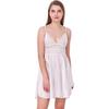 Ladysta Camicia da Notte Babydoll da Donna in Raso Tinta Unita Taglia Unica (S  M L)
