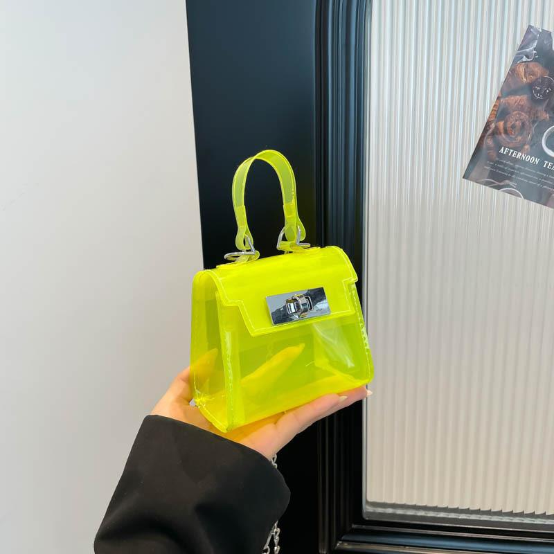 Solid Single Color Shoulder Crossbody Square Jelly Bags Women Fashion Gifts