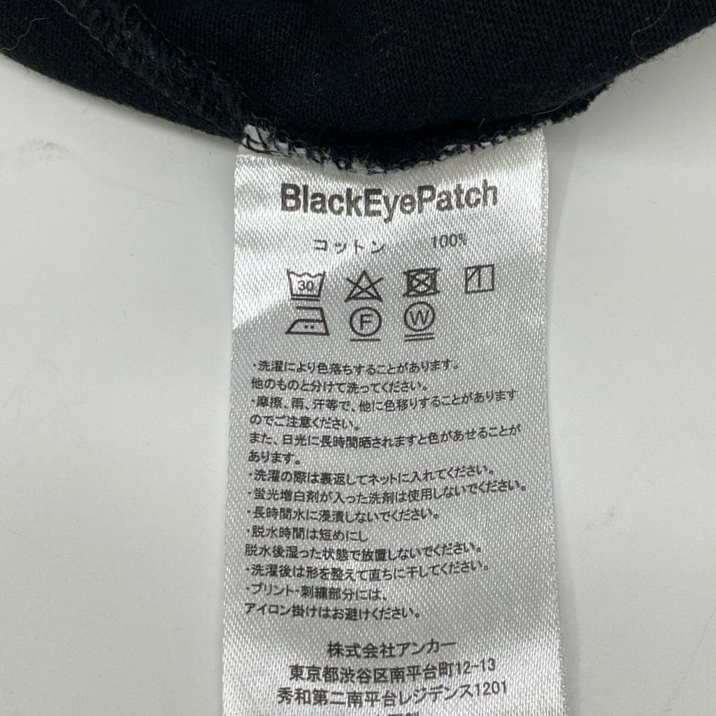 WACKO MARIA [THE BLACK EYE PATCH] Black T-shirt tops L blackUsed