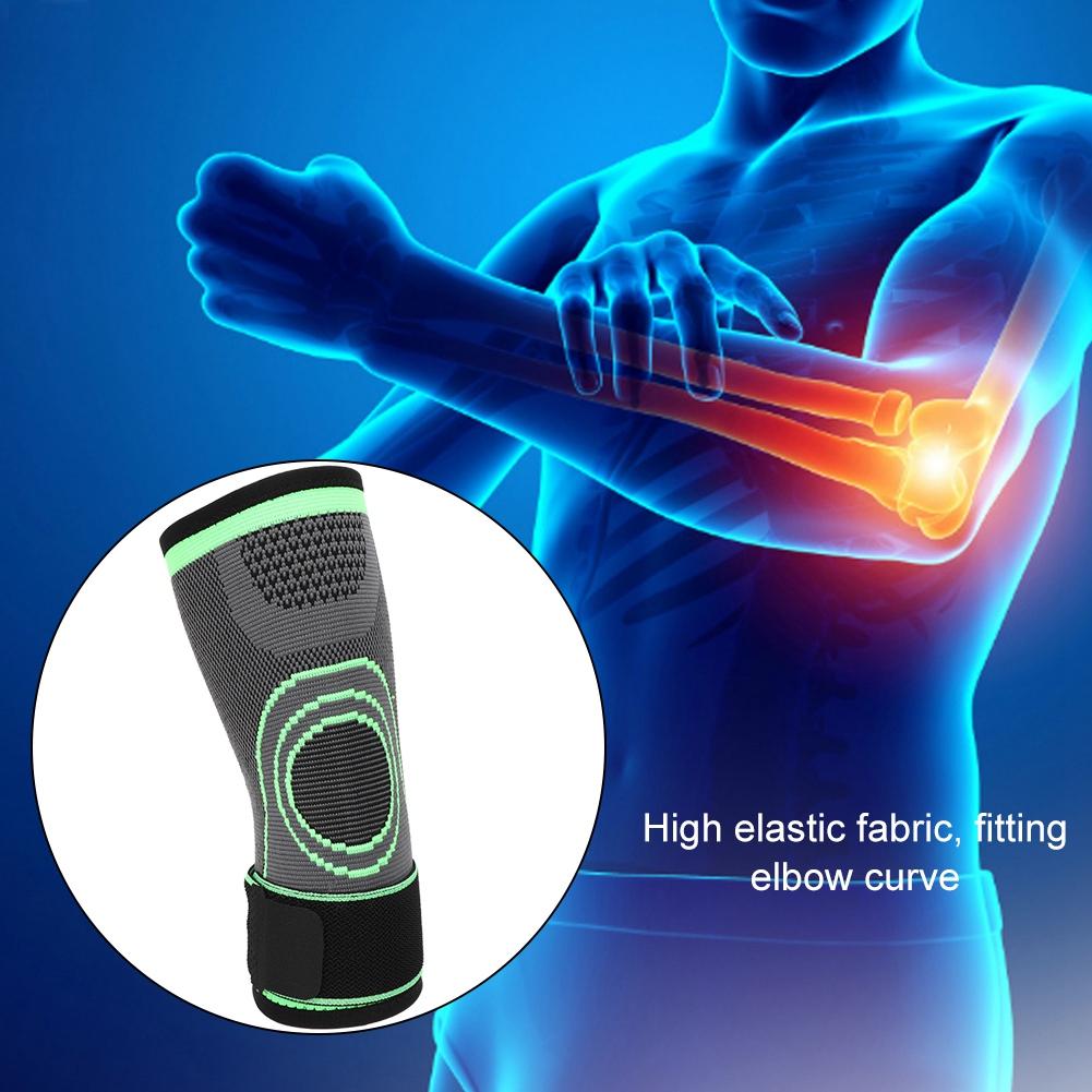 Outdoor Sports Fitness Basketball Arm Guard Elasticity Knitting Compression Elbow Support Protective GearM