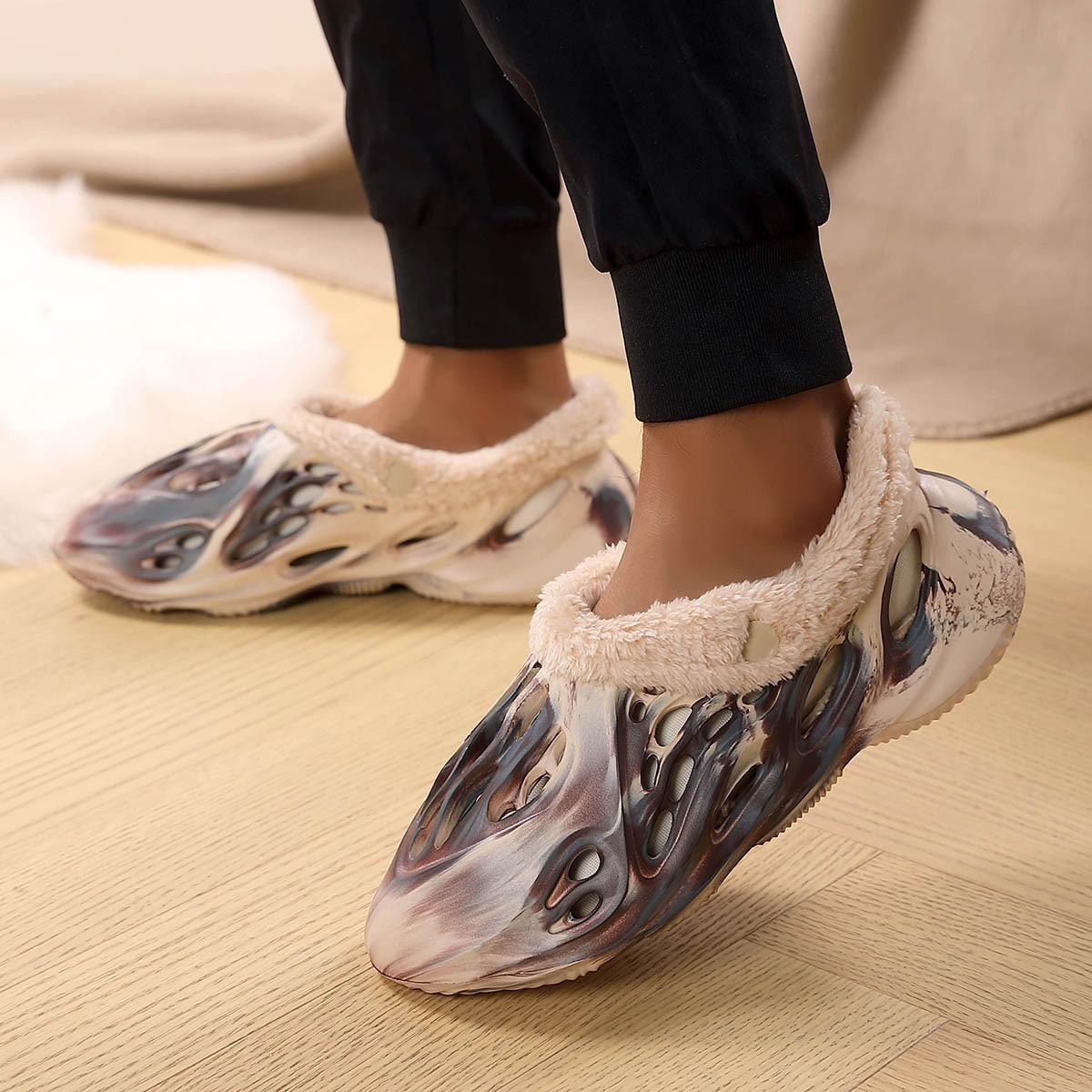 

Толстоподошвенные, мужские и женские, детские хлопковые туфли, детская обувь, теплые, волосатые туфли, плюшевые, утолщенные, теплые туфли 40-41