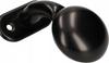 Knob, handle for the gate FRT + plate, insert, black lacquer