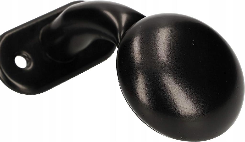 Knob, handle for the gate FRT + plate, insert, black lacquer