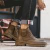 Martin boots autumn winter high-top British leather boots leather outdoor retro waterproof platform tooling shoes leather boots