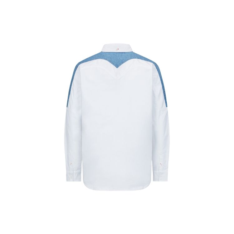 Evisu Solid Color Long Sleeve Shirt Men Shirts 2ESHTM3SL249XXCT