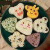 Sushi Press Mold 8 Pieces Cartoon Reusable DIY Kitchen Tools Lunch Box Rice Ball Mold For Picnic Camping Barbecue School Home