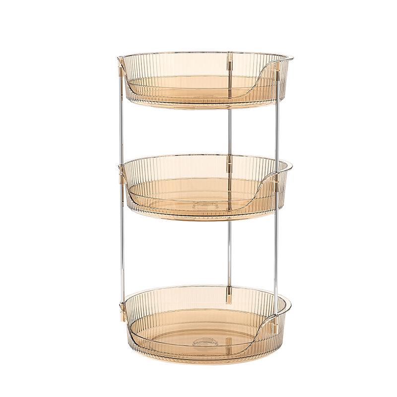 Organizator Cosmetic Rotativ Elegant cu Spațiu Amplu de Depozitare pentru Rujuri, Parfumuri și Produse de Îngrijire a Pielii