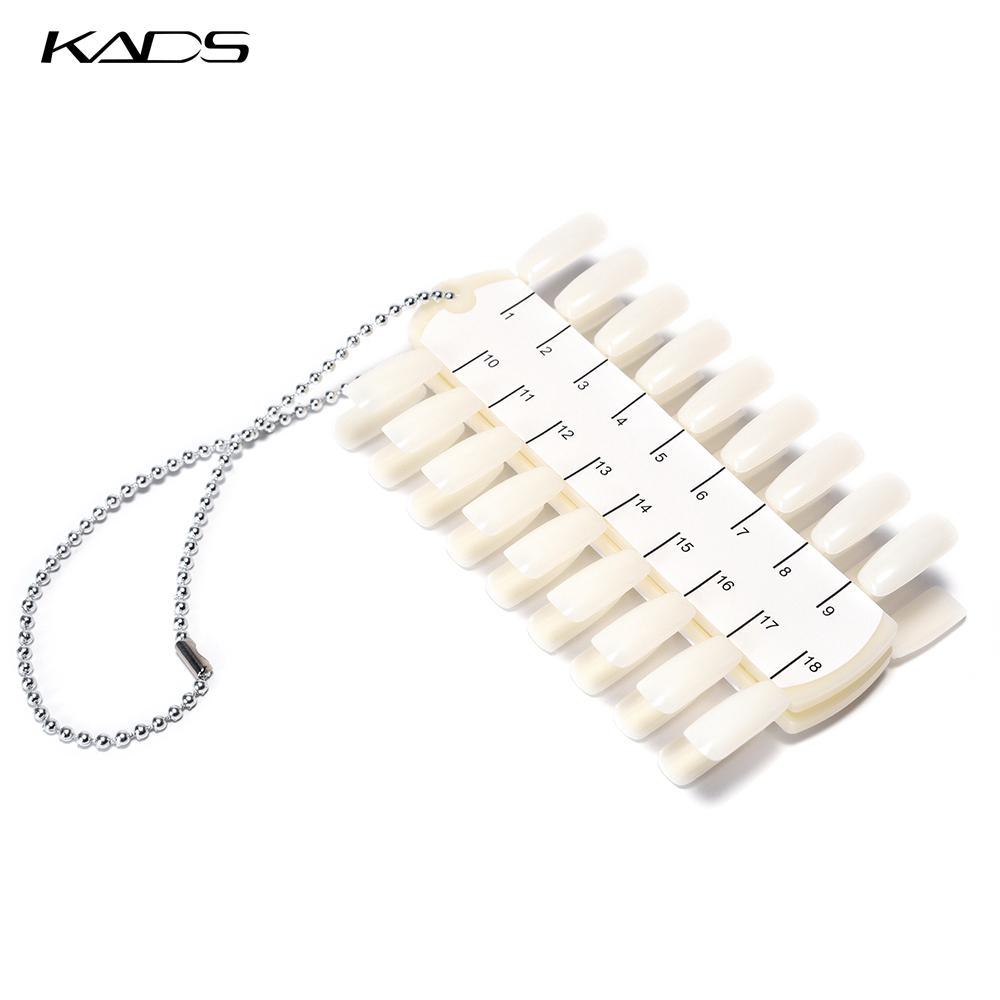 kads 36 Stück Nagelspitzen, Natur, für künstliche Nägel, Übungsdisplay, Nagelkunst-Palette