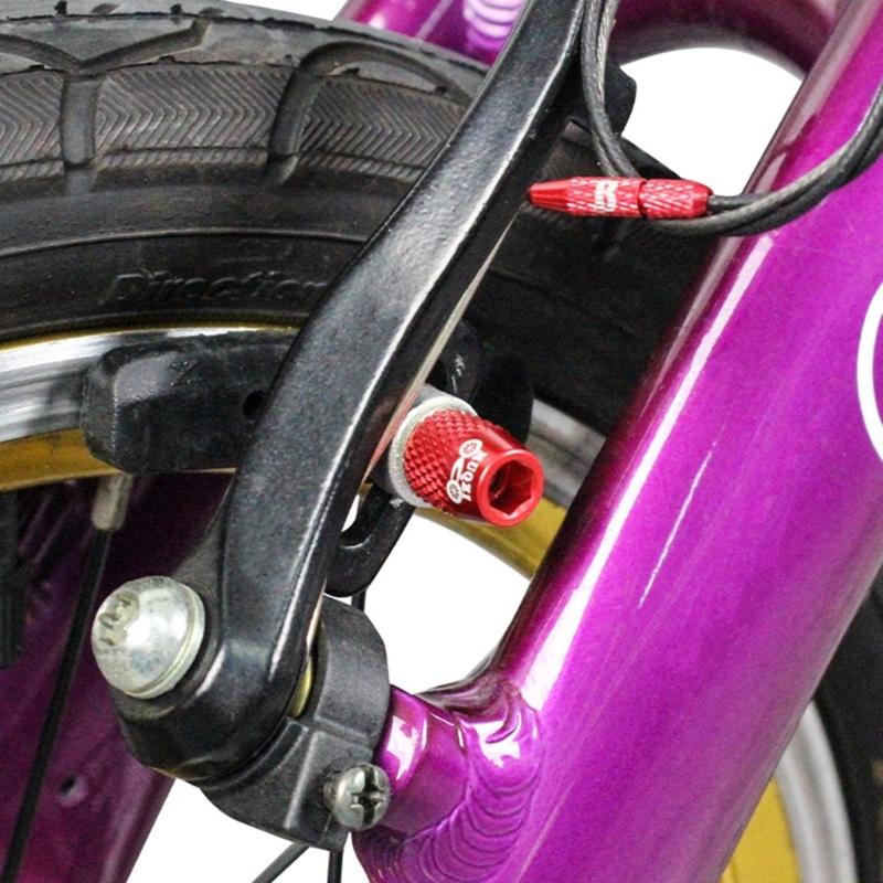 4 ST Cykelbromssko Skruvbyte M6 Bromsklossbultar Aluminiumlegering V-bromsblocksmutter Bromslangsfäste