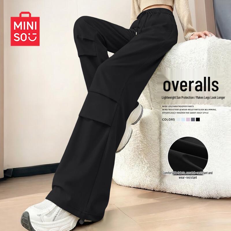 MINISO Women s Lightweight Loose Fit Cargo Pants M