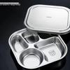 Lijia 304 Food Grade Stainless Steel 5-Compartment Meal Tray