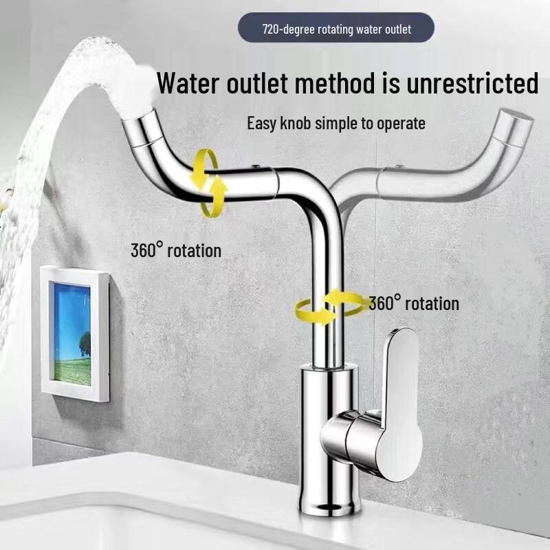 TLXT Hot & Cold Swivel Kitchen Sink Faucet
