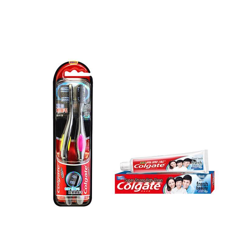 Colgate 360 Charcoal Toothbrush & High Calcium Toothpaste Set