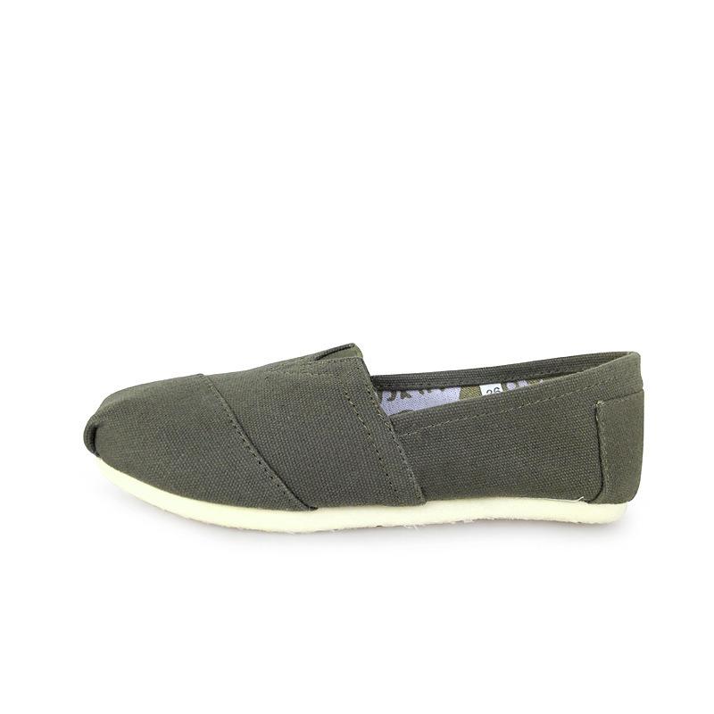 Men and Women Shoes Large Size 35-45 Breathable Flat Canvas Flat Shoes Solid Color Soft Leather Linen Shoe