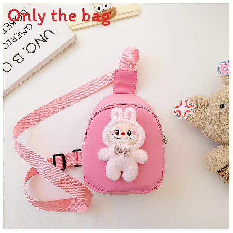 Chest Cartoon Doll Bag Nylon Material Adjustable Shoulder Strap Daily For