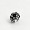 Indian Style Turquoise Retro Titanium Steel Men's Hip Hop Gemstone Ring