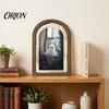 Halloween Spooky Decorative Sign Ghost Wall Decor, Cute Table Sign, Vintage Arch Framed Fall Season Accent Picture, Art for Mantel Living Room Bedroom