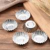 10 Pcs Reusable Nonstick Aluminum Alloy Egg Tart Mold Kitchen Baking Accessories Cookie Pudding Mould Mooncake Mold Pastry Tools