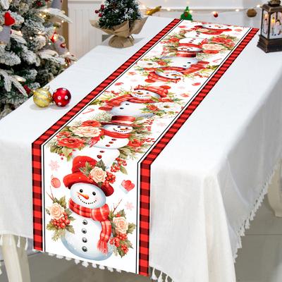 Christmas Table Runner Christmas Party Decoration 2026 Xmas Table Decor Santa Claus Table Flag Navidad Natal New Year Gift 2026
