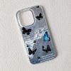 Cute Polka Dot Butterfly Transparent Hard Phone Case For Apple Iphone