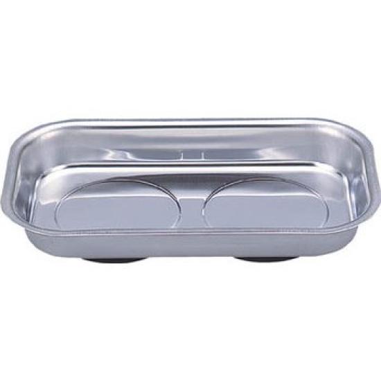 TRUSCO Square Magnetic 240 X 140 X Tray, Flat, 42mm, TFMT-240