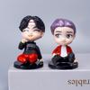 7pcs/Kit Bangtan Boys Groups Rm Jin Suga Jhope Jimin V Jungkook Figure Miniature Plaything Action Figure Star Idol Adorable Army Present Children