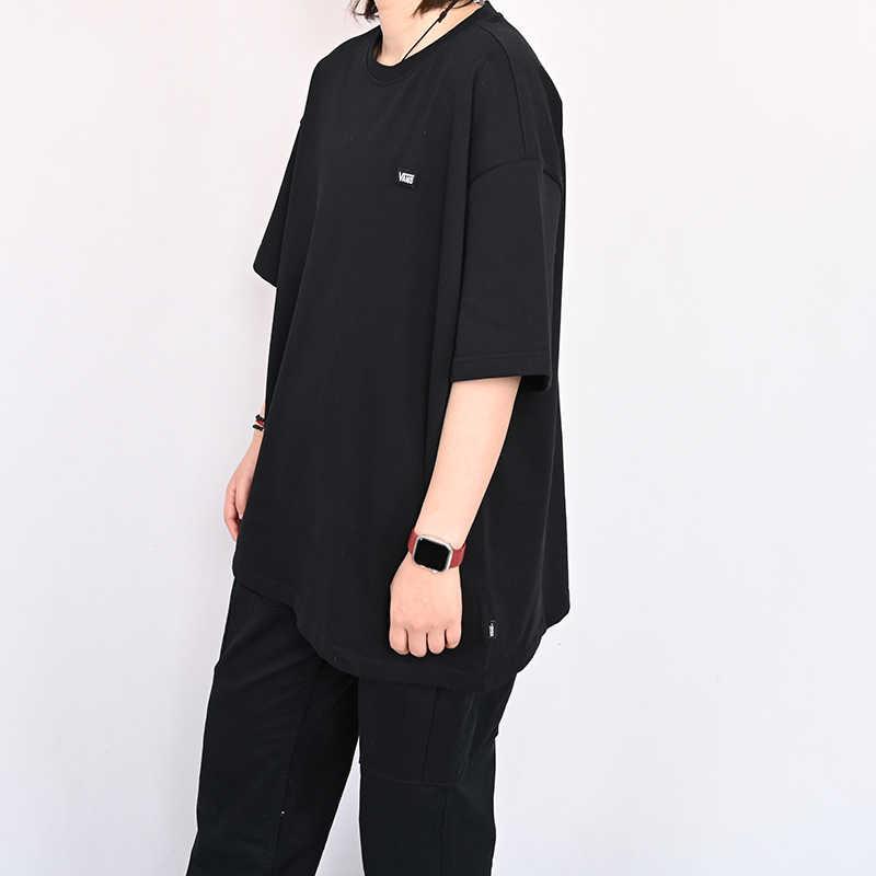 Vans Comfortable Round Neck Small Logo Short Sleeve T-Shirt Unisex Tops Black VN000NW0BLK