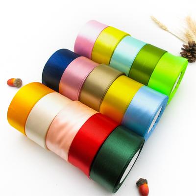 4Cm Ribbon Webbing Colored Red Ribbon Diy Ribbon Rose Material Silk Decorative Cake Gift Packaging